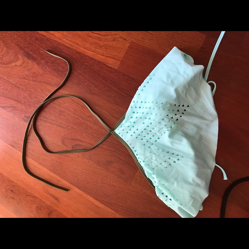 float bikini top tie neck